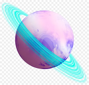 Planet Rings of Saturn Space Ring system - aquarela 