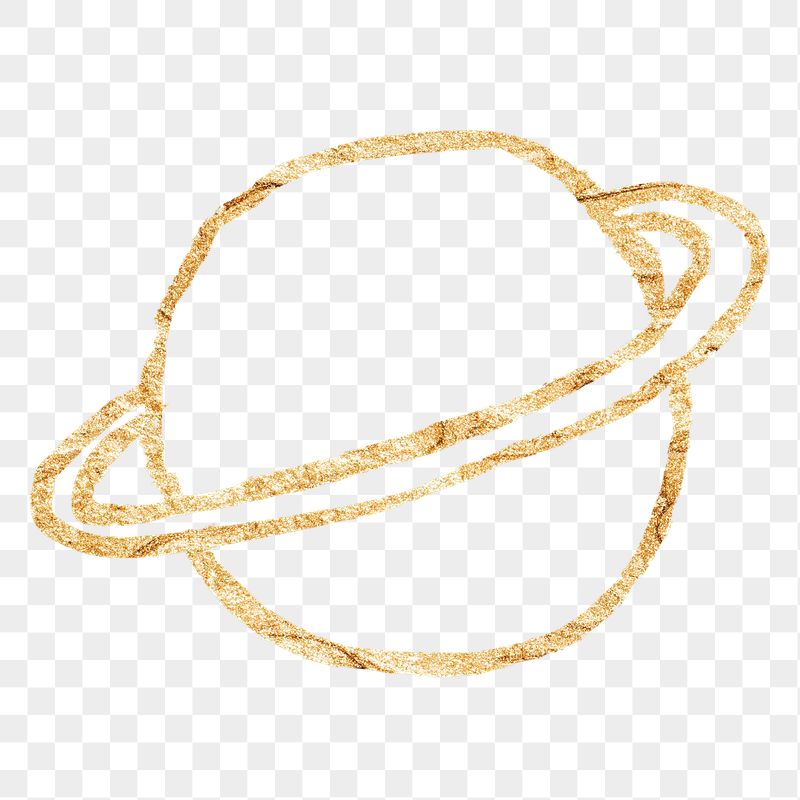 Planet Saturn png sticker, gold | Free PNG Illustration - rawpixel