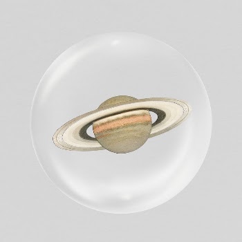 Planet Saturn sticker, galaxy bubble, | Free PSD - rawpixel