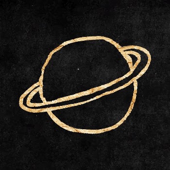 Planet Saturn sticker, gold aesthetic | Free Vector Illustration - rawpixel