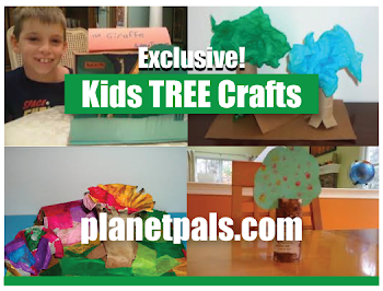 Planetpals Craft Page: Make trees from paper tubes and other ...