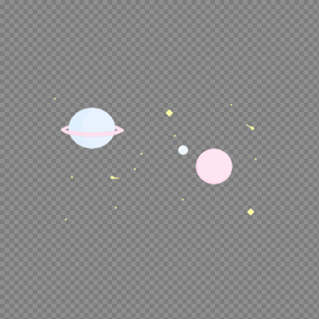 planets space stars constellation cute galaxy kawaii...
