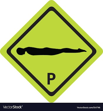 Planking sign vector image