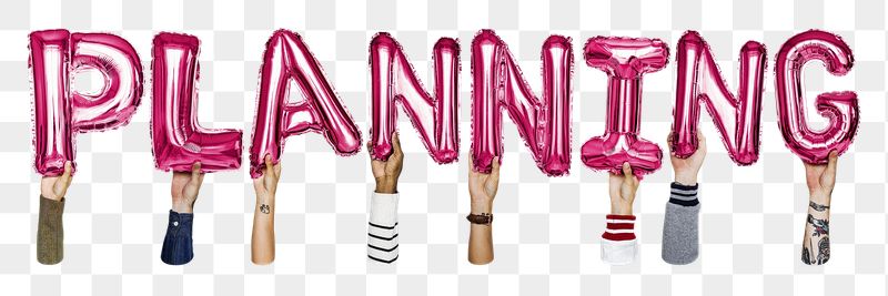Planning balloon png word sticker, | Free PNG - rawpixel