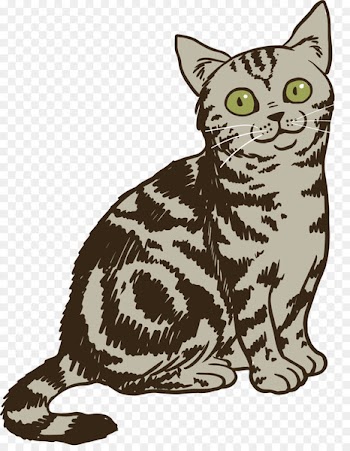 Planning Month Personal organizer Publishing - Vector painted cute cat 