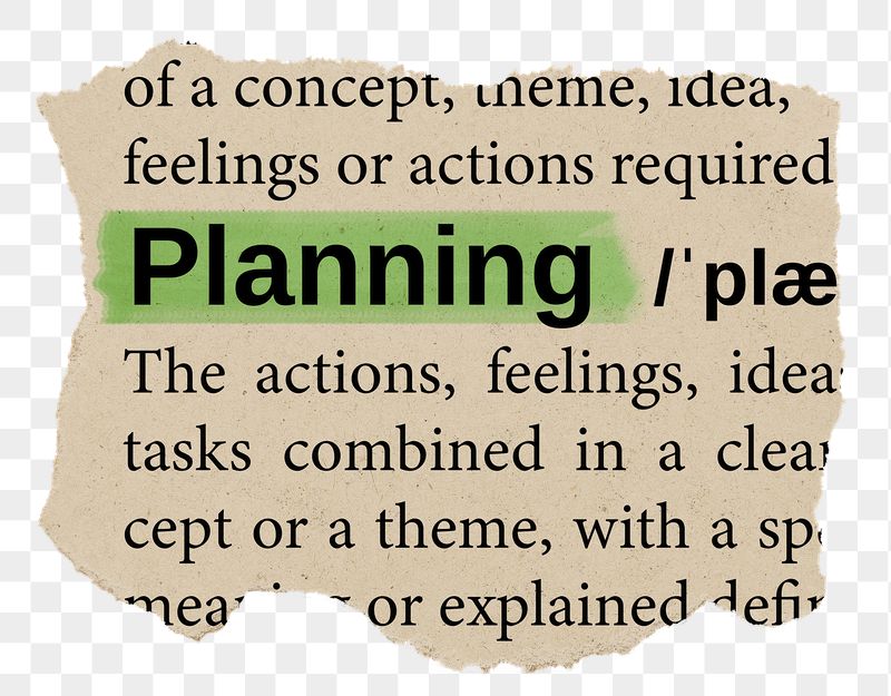 Planning png word sticker, torn | Free PNG - rawpixel