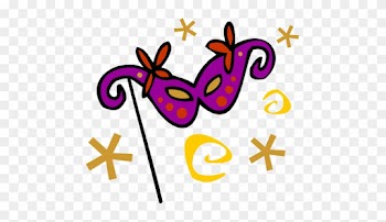 Planning Social Get-togethers Requires Perspective - Mardi Gras Mask Clip Art
