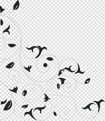 Plant Black and white , Vegetable lace transparent background PNG clipart