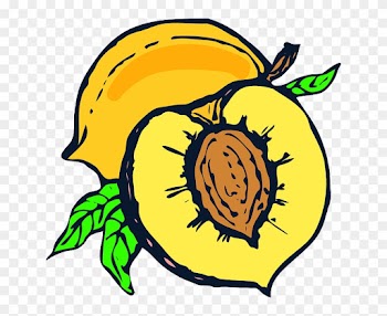 Plant Food, Fruit, Yellow, Cartoon, Free, Peach, Plant - Peach Clip Art