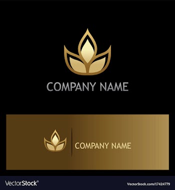  					Plant leaf organic beauty gold logo vector image														