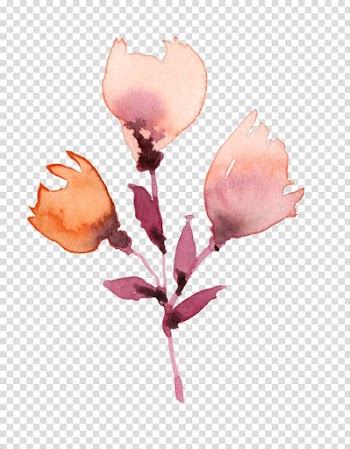 Plant Watercolor painting Flower Drawing, Watercolor flowers transparent background PNG clipart