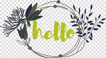 Plant Wreath Garland, hello plant garland transparent background PNG clipart