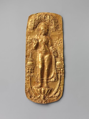 Plaque with Standing Buddha | Free Photo - rawpixel