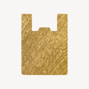 Plastic bag gold icon, glittery | Free Icons - rawpixel