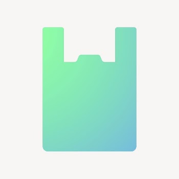 Plastic bag icon, gradient design | Free Icons - rawpixel