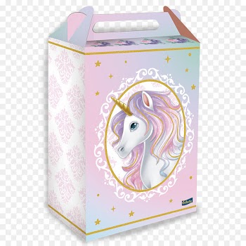 Plastic bag Party Festcolor Caixa Surpresa Unicorn - bag 