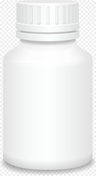 Plastic bottle - White vector medicine bottle 