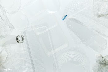 Plastic containers cleaned before recycling  | Free  photo - 2318192