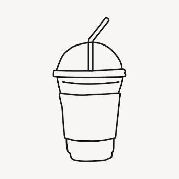 Plastic cup doodle sticker, drinks, | Free Vector Illustration - rawpixel