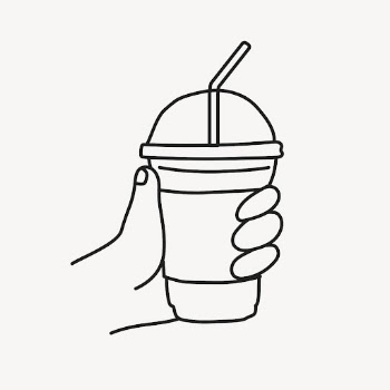 Plastic cup doodle sticker, drinks, | Free Vector Illustration - rawpixel
