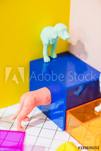 Plastic dogs