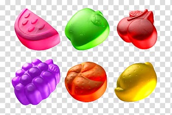 Plastic fruit toys transparent background PNG clipart