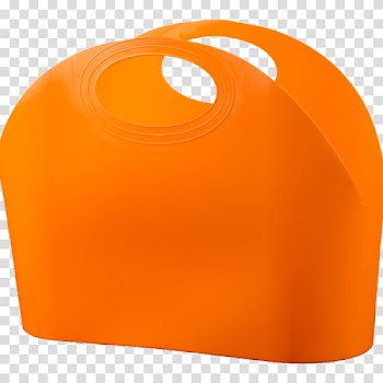 Plastic Tasche Orange Tote bag Handle, plastic bags transparent background PNG clipart