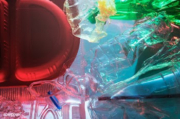 Plastic waste polluting the ocean | Free  photo - 2318931