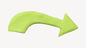Plasticine arrow desktop wallpaper, clay | Free Photo - rawpixel
