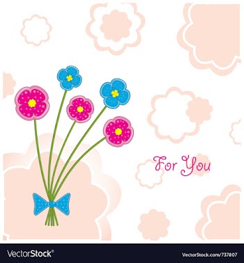 Plasticine flowers vector image