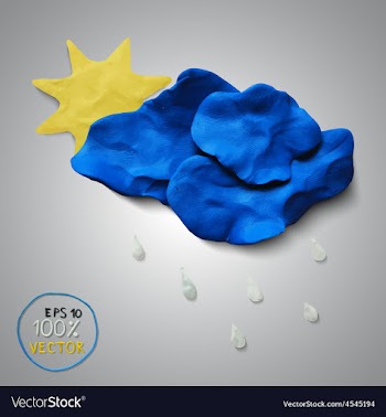Plasticine modeling vector image