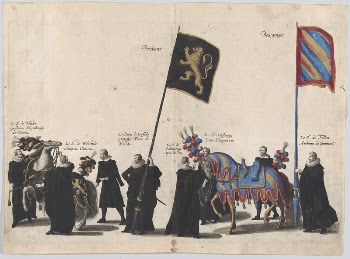 Plate 45: Men with heraldic | Free Photo - rawpixel
