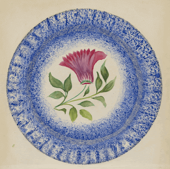 Plate (ca.1936) by Albert Eyth. | Free Photo - rawpixel