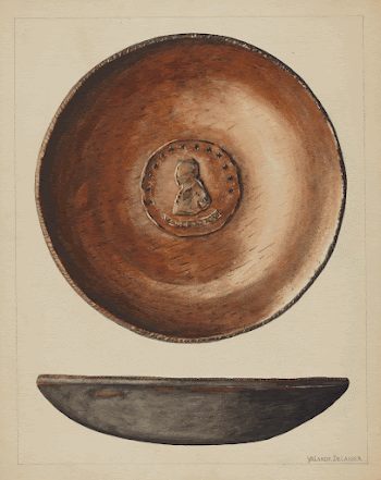 Plate (ca.1937) by Yolande Delasser. | Free Photo - rawpixel