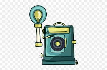 Plate Camera Cartoon - Dibujo Camara