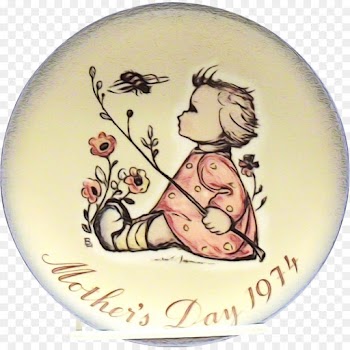 Plate, Hummel Figurines, Mothers Day, Cartoon PNG
