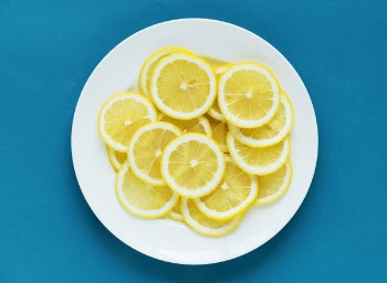 Plate of Sliced Lemons