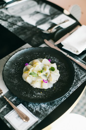 Plate of Sliced Radishes