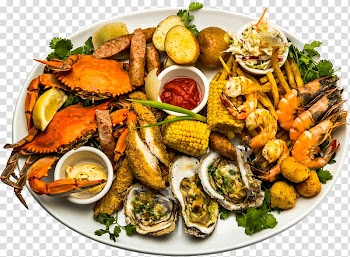 Plateau de fruits de mer Crab Seafood boil Shrimp, seafood transparent background PNG clipart