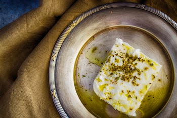 Plated Feta Cheese 