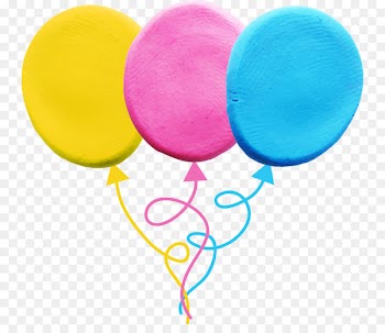 Play-Doh Plasticine Illustration - Colored balloons 