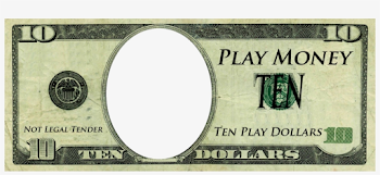 Play Money Template - 10 Dollar Play Money Transparent PNG ...