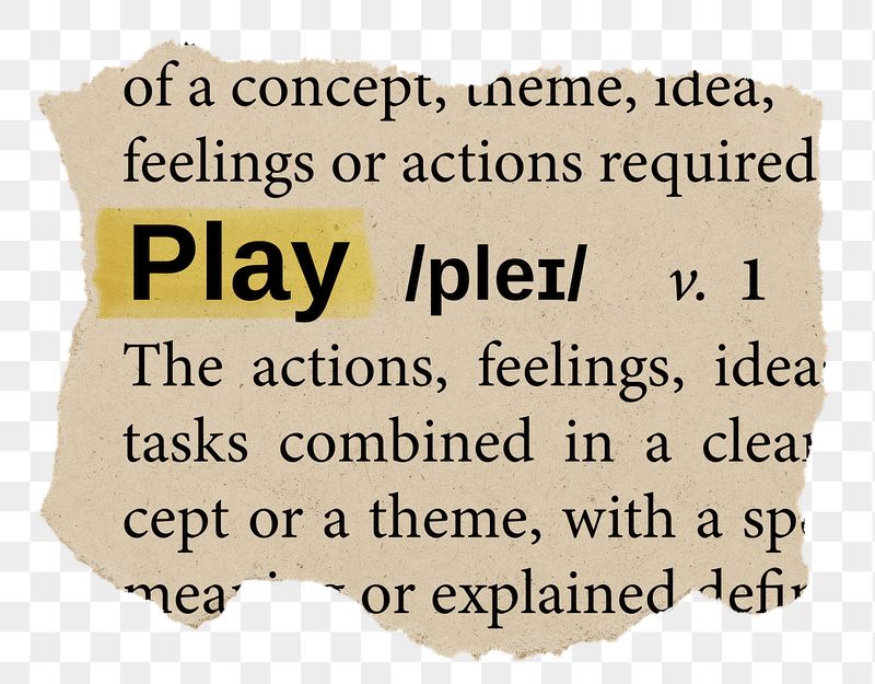 Play png word sticker, torn | Free PNG - rawpixel