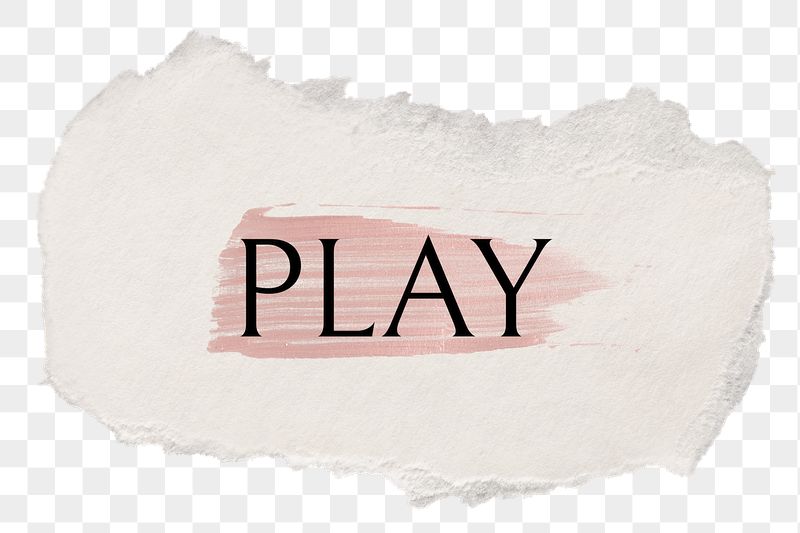 Play png word sticker typography, | Free PNG - rawpixel