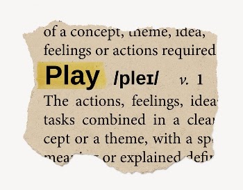 Play ripped dictionary, editable word | Free PSD - rawpixel