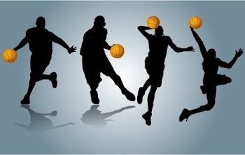 Players Performing with Basketball
