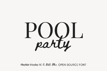 Playfair Display SC & Beth | Free Font Add-on - rawpixel