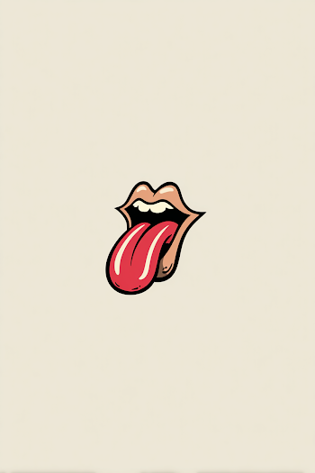 Playful Cartoon Tongue Logo