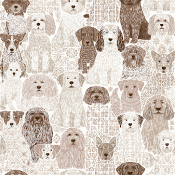 Playful Dog Breed Pattern