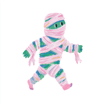 Playful Halloween Mummy Clipart